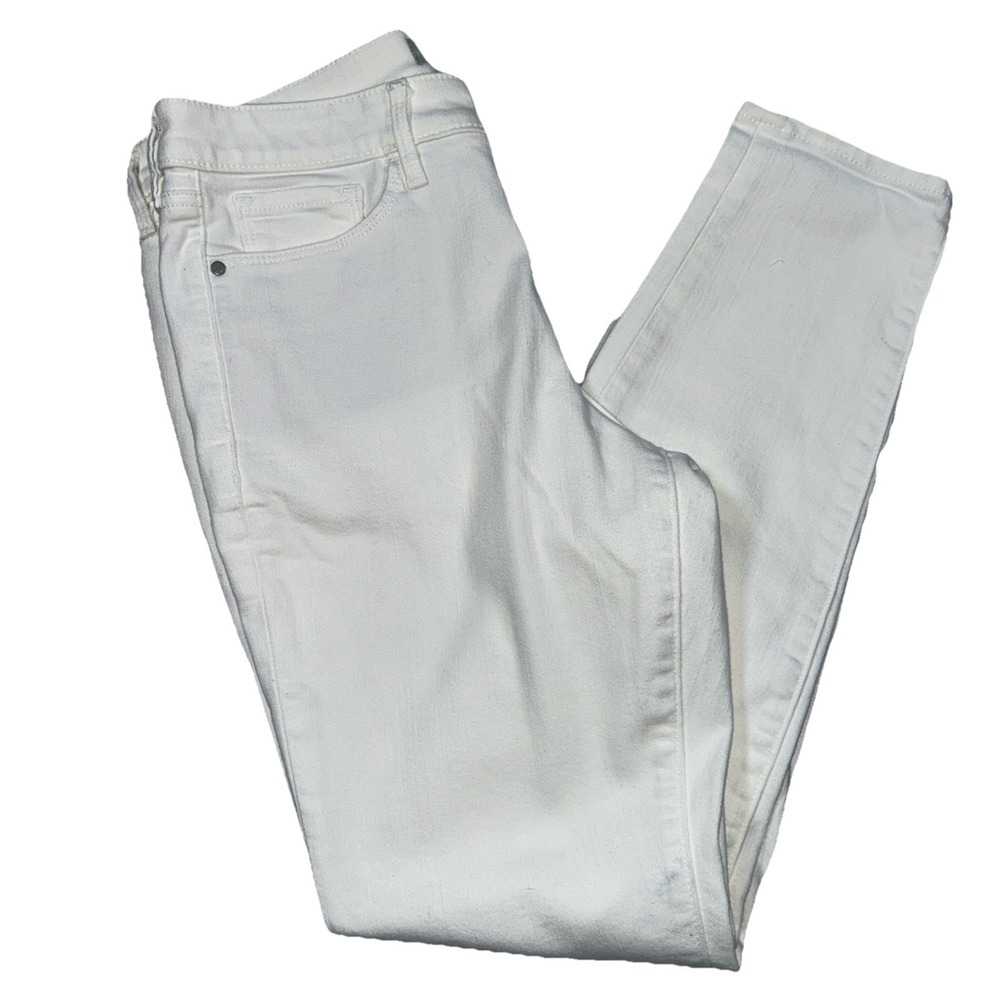 Athleta Sculptek Ultra Skinny High Rise Denim Jeans White Womens 10 - Picture 4 of 7